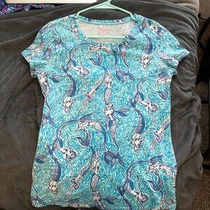 Lilly Pulitzer Blue Mermaid Top